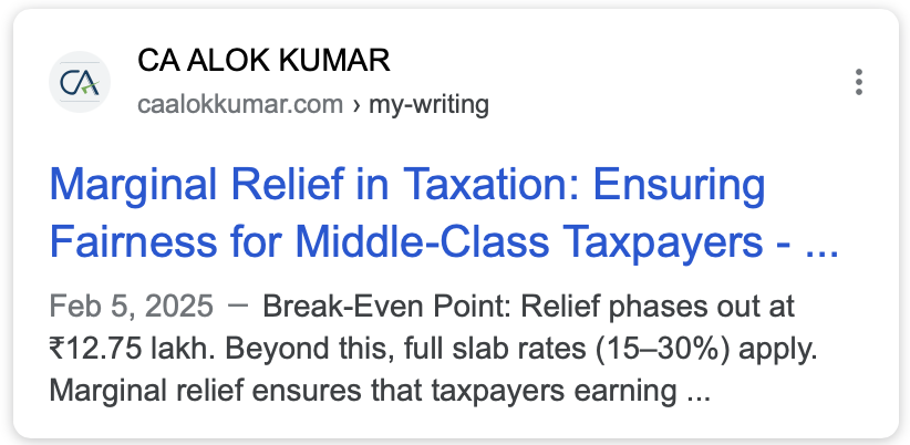 Marginal Relief in Taxation: Ensuring Fairness for Middle-Class Taxpayers